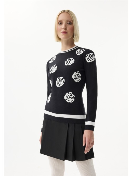 JERSEY LEO&UGO MUJER AW117 NEGRO