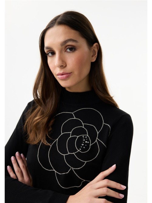 JERSEY LEO&UGO MUJER AW122 NEGRO