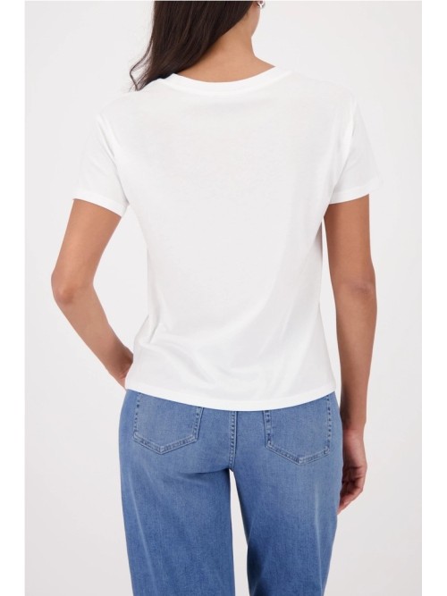 Monari Camiseta de mujer color blanco roto 410144.