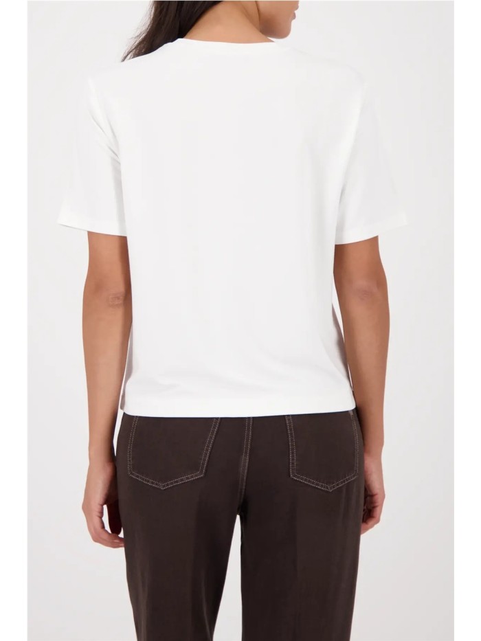 Monari Camiseta de mujer de color blanco roto 410142.