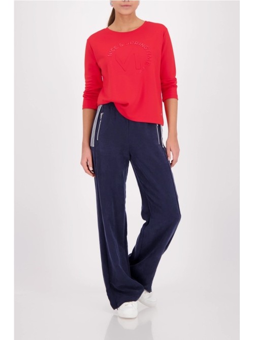 Monari Sudadera de mujer color rojo 410174.