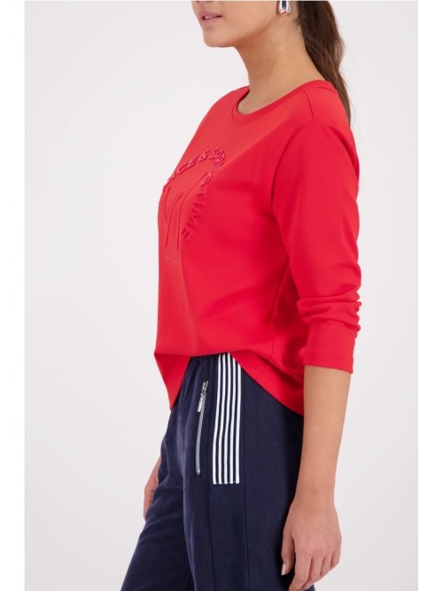 Monari Sudadera de mujer color rojo 410174.