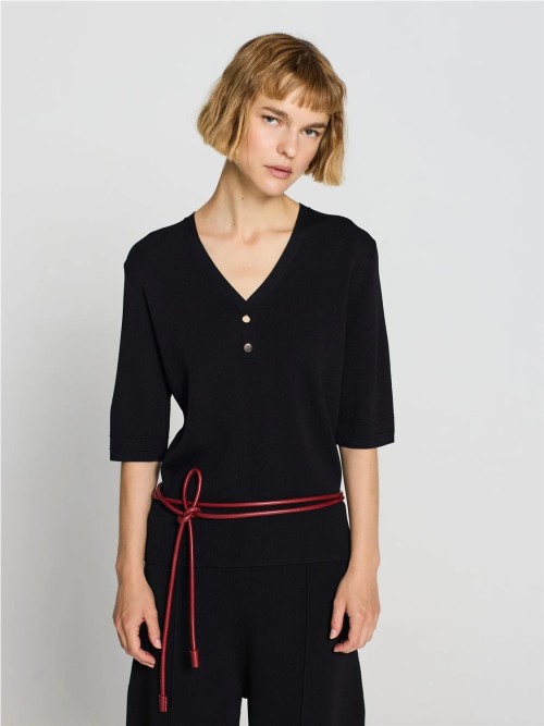 Jersey ESCORPION  de mujer de color negro 26s110353 2