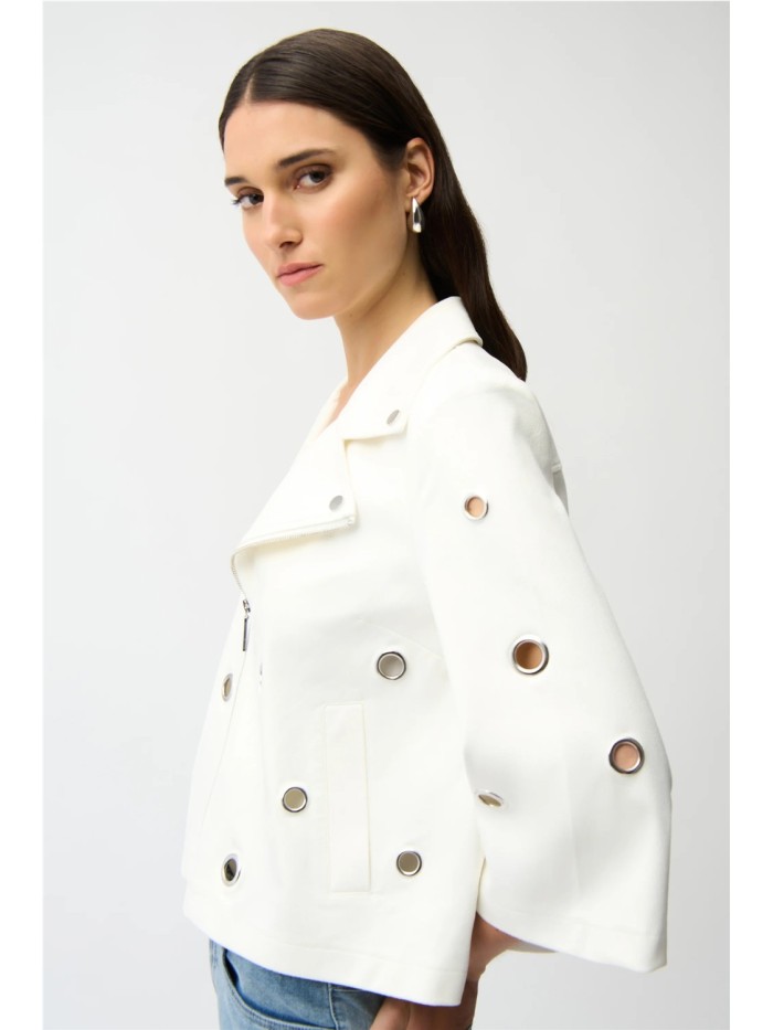 Chaqueta JOSEPH RIBKOFF de mujer calada de color Vainilla 261905