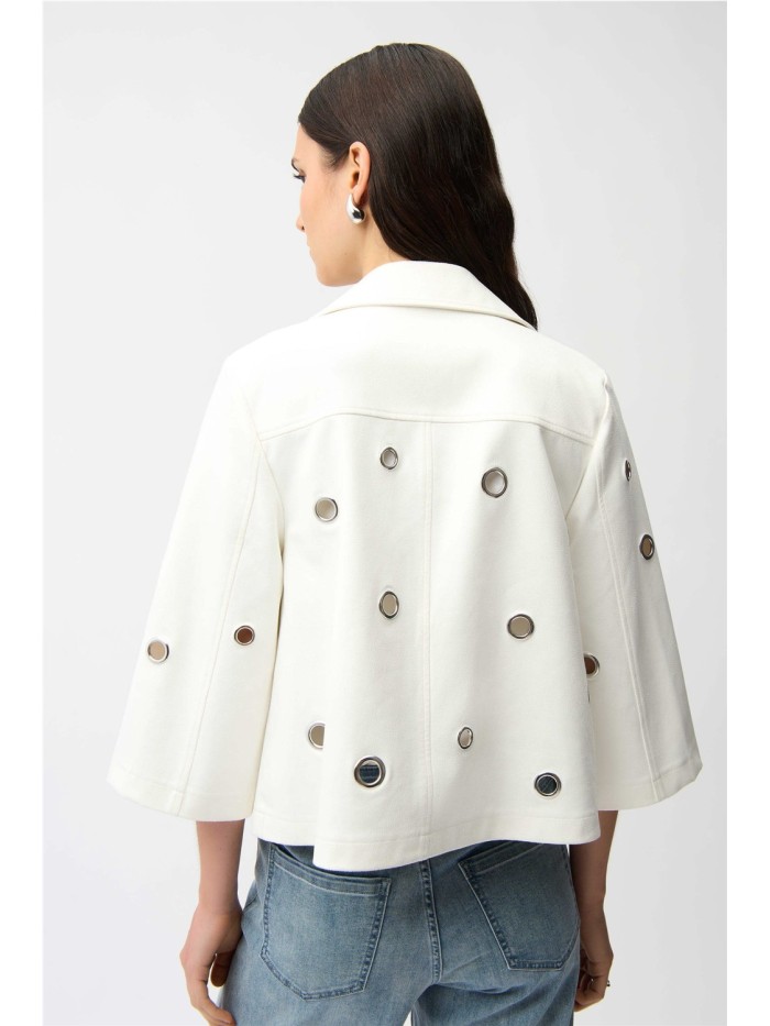 Chaqueta JOSEPH RIBKOFF de mujer calada de color Vainilla 261905