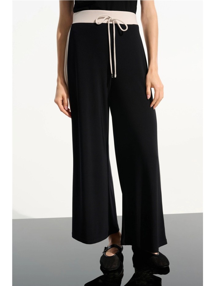 Pantalón JOSEPH RIBKOFF de mujer de color negro y beige 261612.