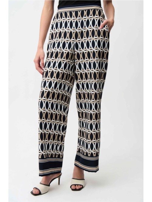 Pantalón JOSEPH RIBKOFF de mujer en color azul con estampado 261058 2