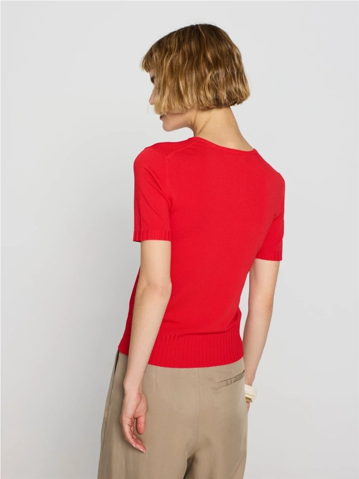 Jersey ESCORPIONde mujer de color coral 26s110020