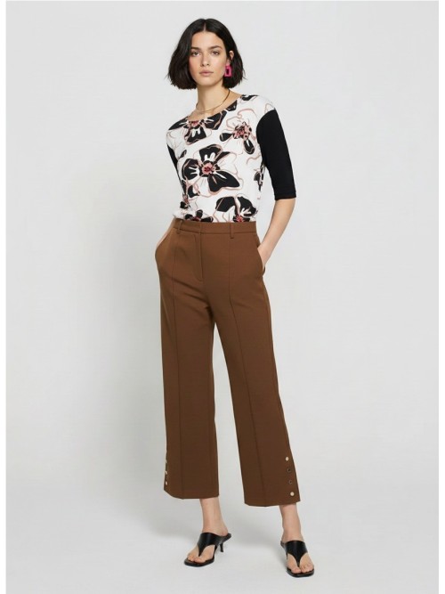 Jersey ESCORPION de mujer de colorestampado en crudo y negro 26s110042