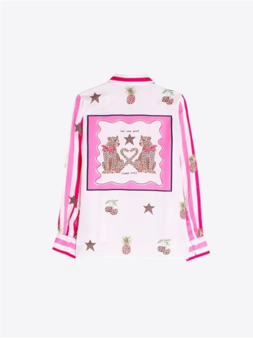 Camisa VILAGALLO de mujer de leopardos en la espalda 33641 2