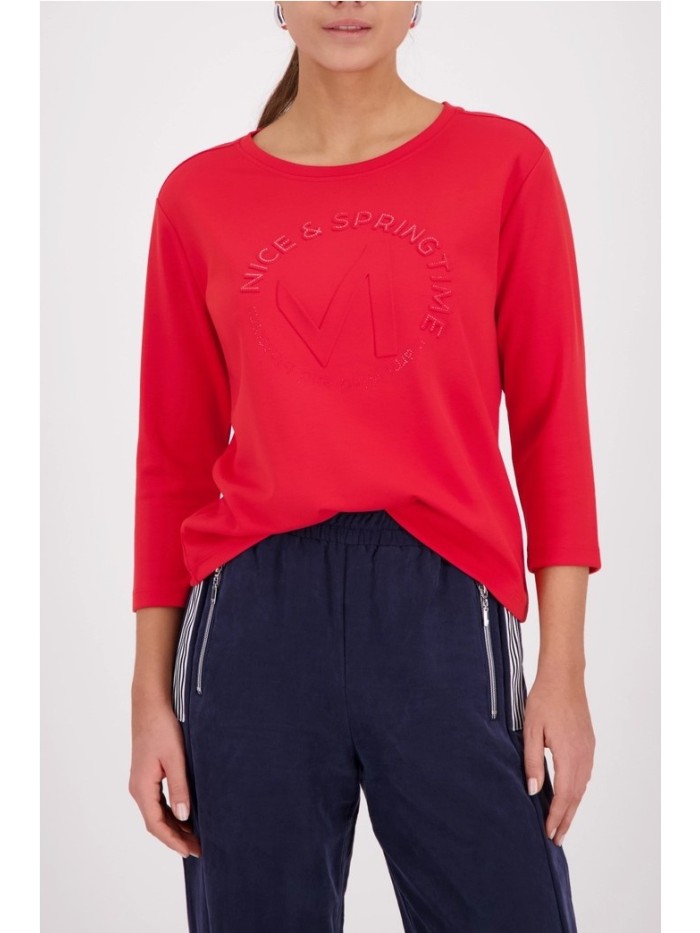 Monari Sudadera de mujer color rojo 410174.