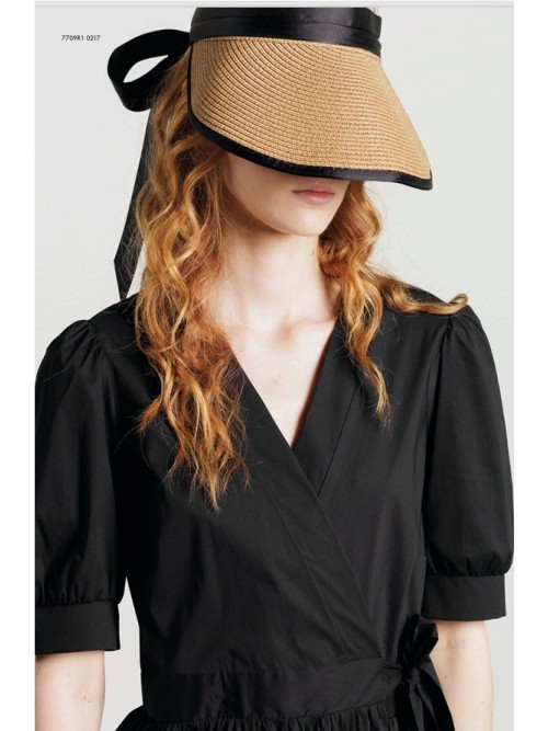 Vestido DIANA GALLESI de mujer de color negro cruzado 7709R1 2