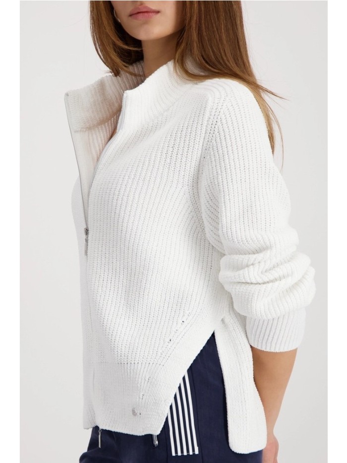 Chaqueta MONARI de mujer color blanco con cremallera 410234