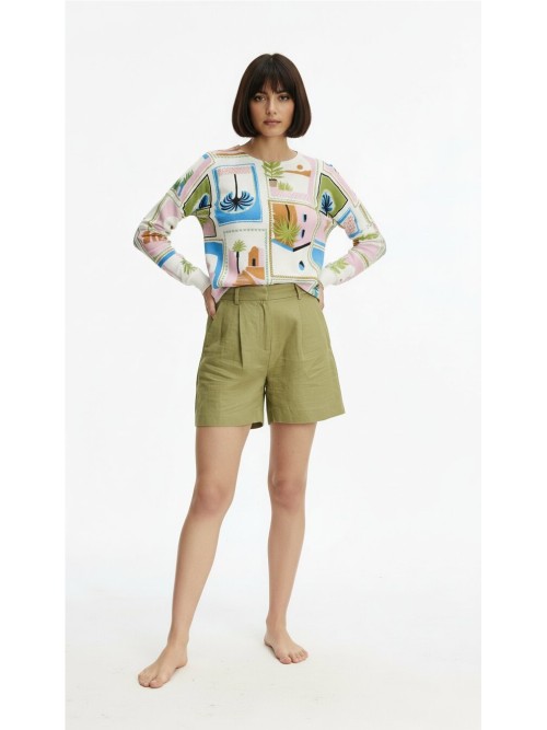 Jersey LEO Y UGO de mujer, con estampado  grafico PE441