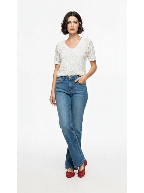 Twin set LEO Y UGO de mujer de color blanco de encaje y forro TEW 567 2