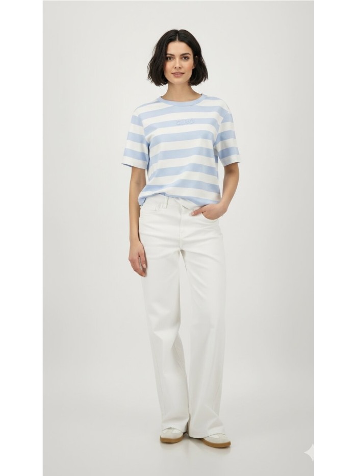Camiseta MONARI de mujer de rayas crudo y beige 410126