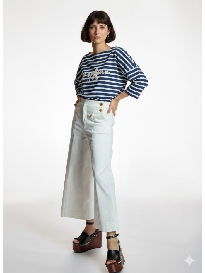 VAQUERO BLANCO BOTONES