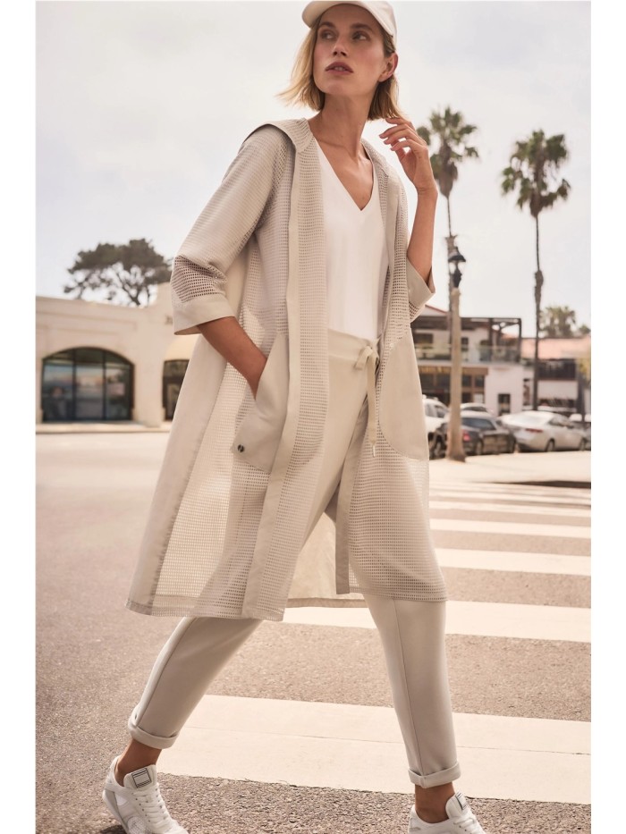 CHAQUETA MALLA CON CAPUCHA