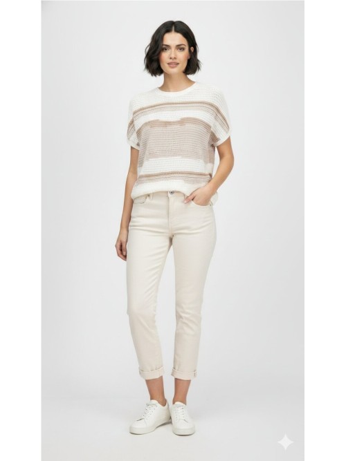 Jersey MONARI de mujer de color  beige  410442