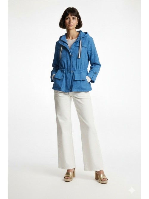 Parka DONJAZ de mujer de color azul ñil ANAHI