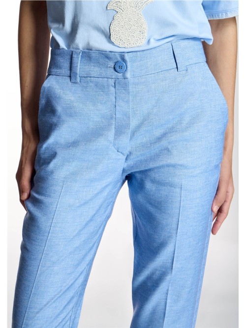 Pantalón ALBA CONDE de mujer color celeste 1561 110 2