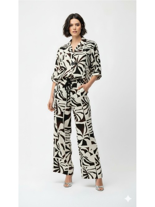 Pantalón JOSEPH RIBKOFF de mujer  beige y marrón 262056