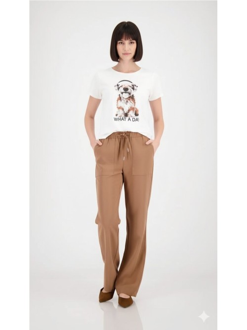 Pantalón MOANARI de mujer de color moca 410681