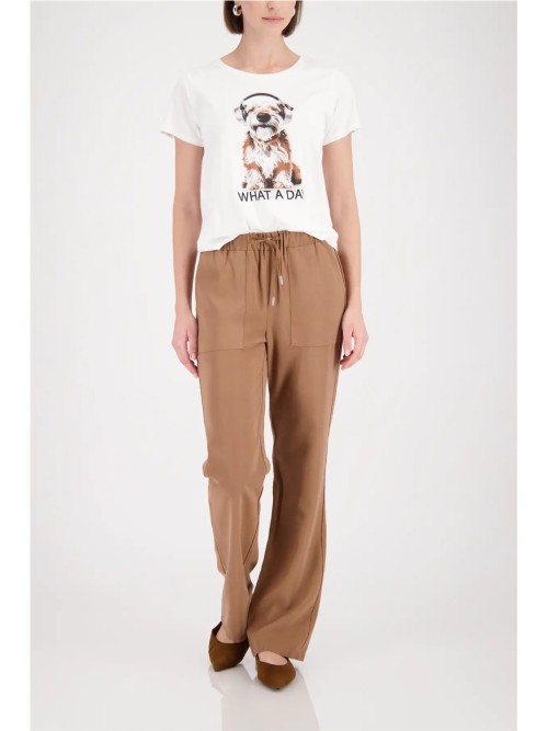 Pantalón MOANARI de mujer de color moca 410681 2